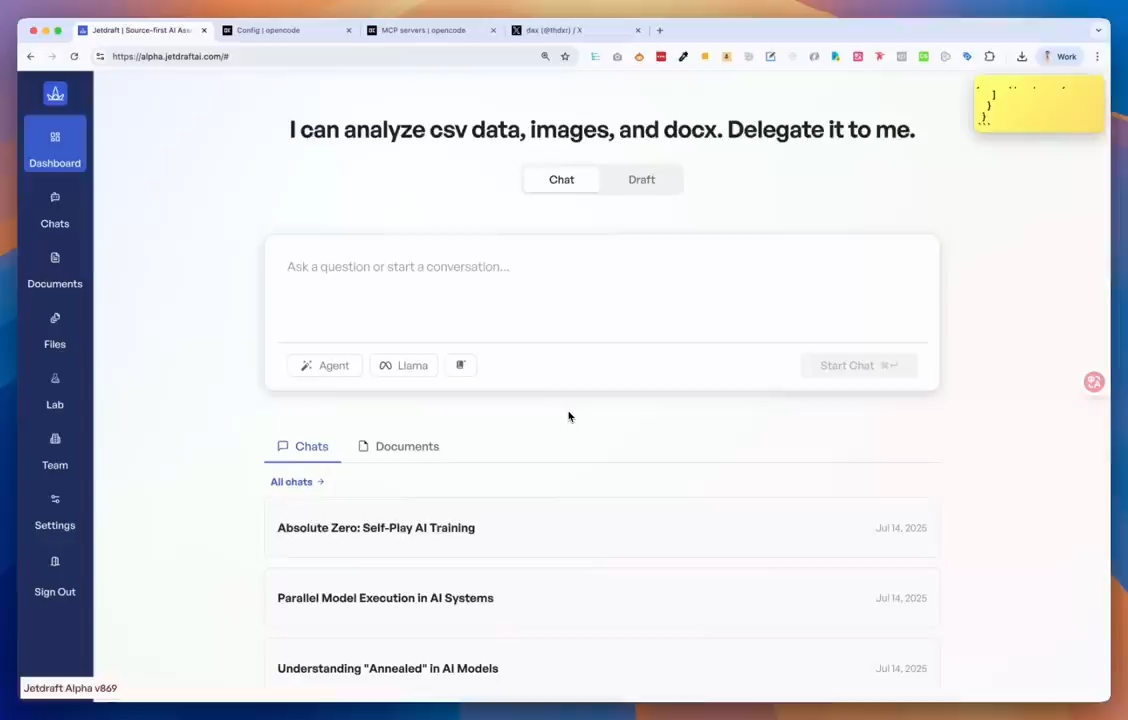 Jetdraft workflow screenshot